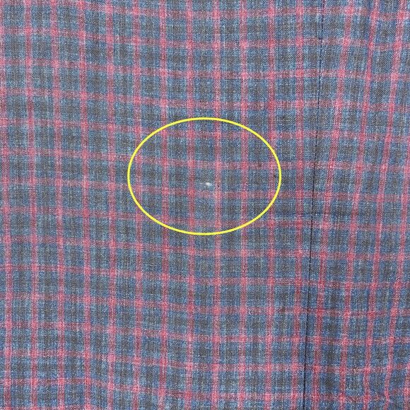 Scabal Blazer Men’s 40R 100% Pure Linen Jacket Blue Red Plaid Surgeons Cuffs - Picture 2 of 16